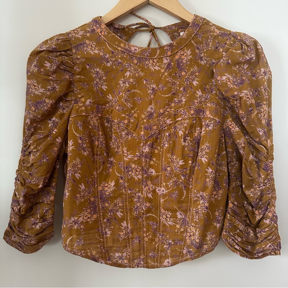 Free People Monica Corset Open Back Top